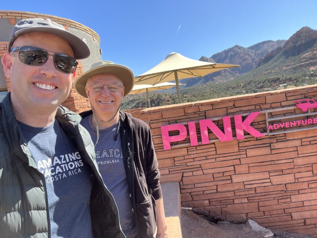 Jason Tonioli and Bobby Owsinski in Sedona